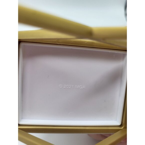 Rainbow High MGA Dollhouse Nightstand End Table Replacement Furniture White Gold - Picture 6 of 10